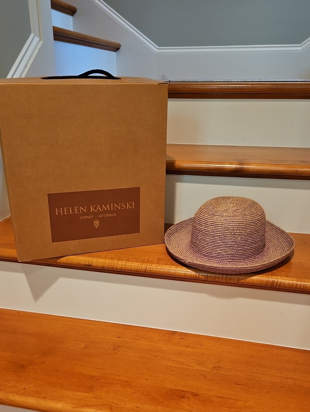 NIB Helen Kaminski "Provence" Lavender-Tone Straw Hat